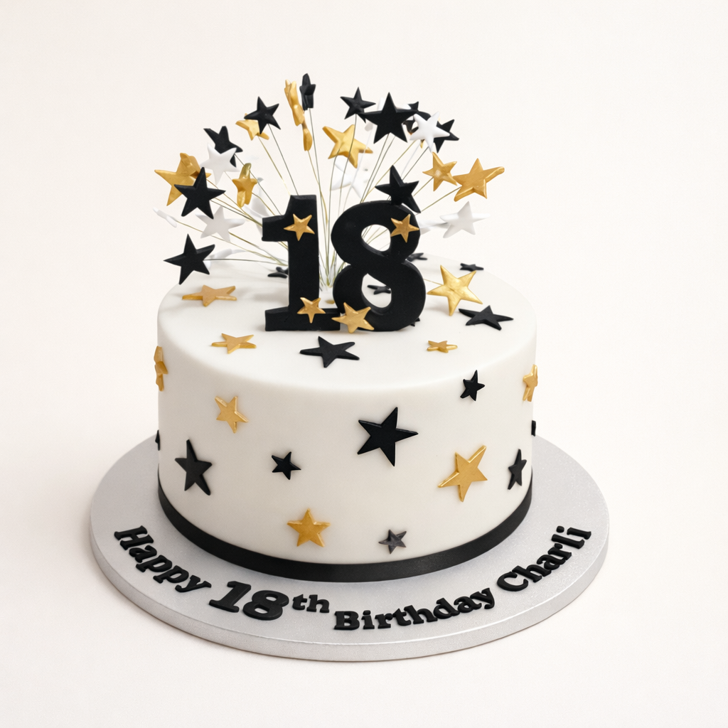 Midnight Starbust Cake