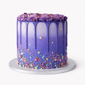 Galaxy Sprinkle Cake