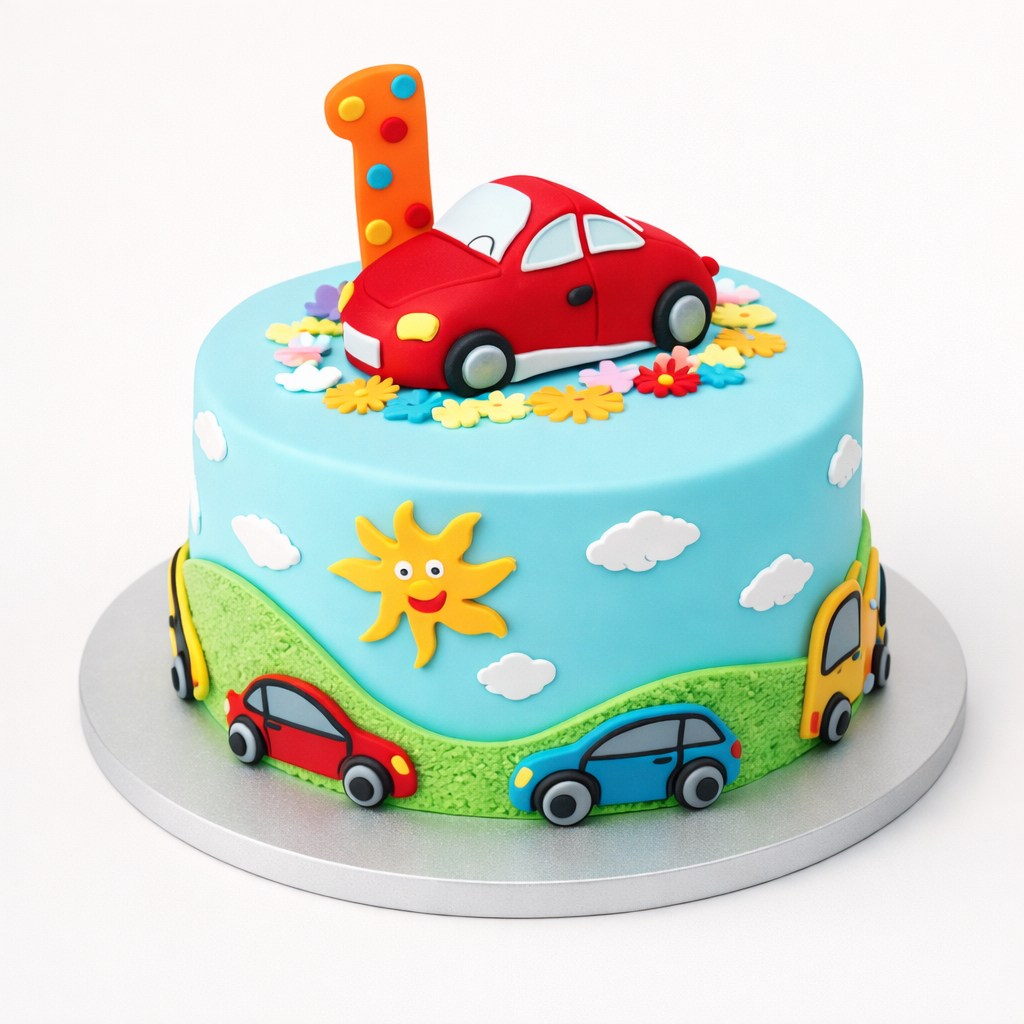 Little Wheels Cake
