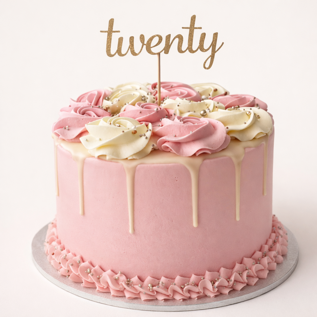 Blush Drip Cake