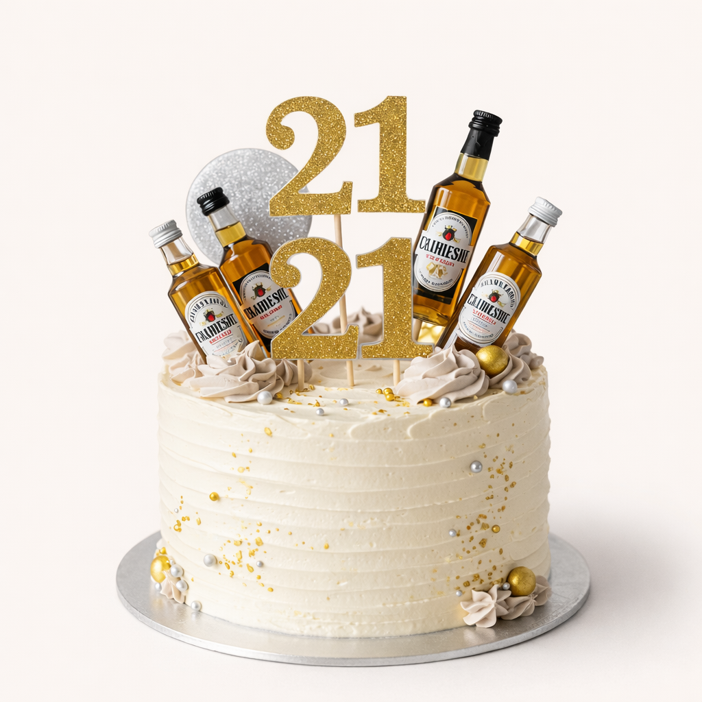 Cheers to 21 Celebration Cake