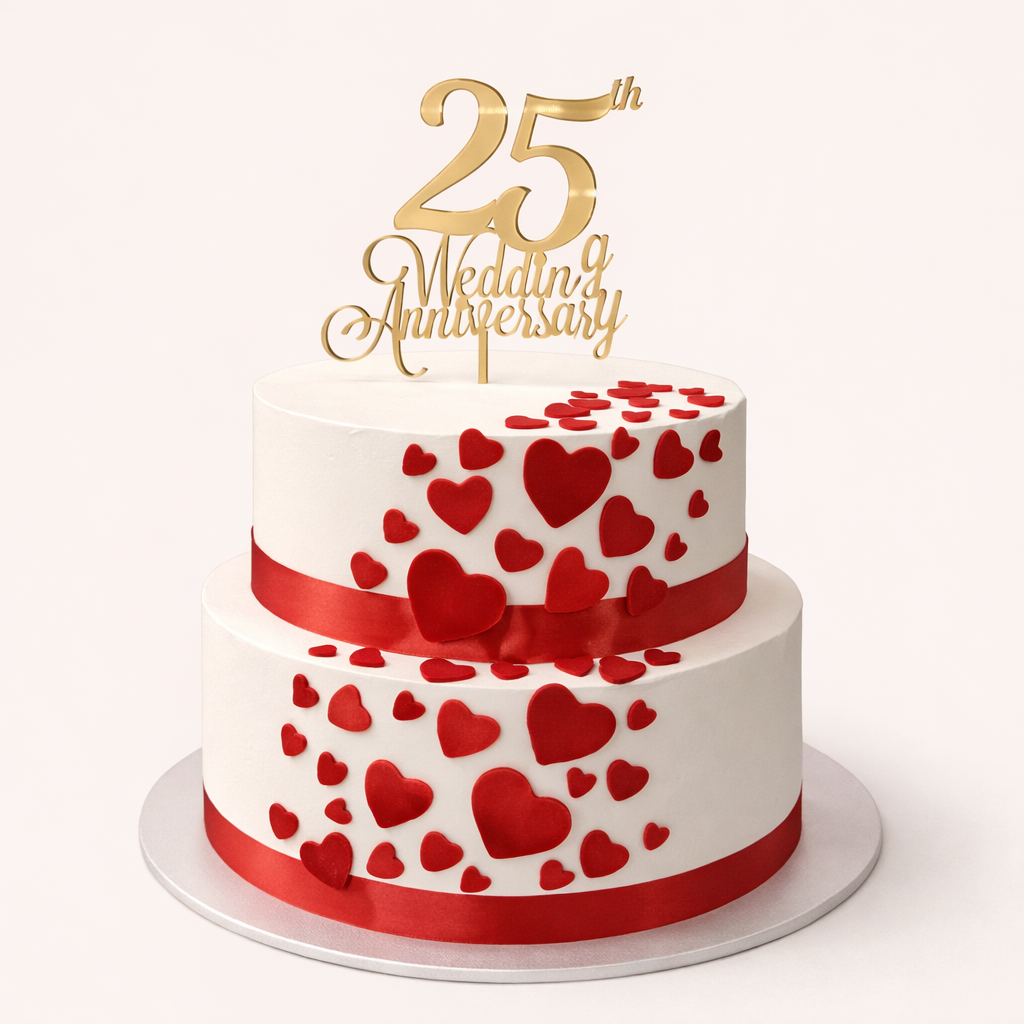 25th Anniversary Elegance Cake