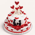 Hearts & Forever Cake