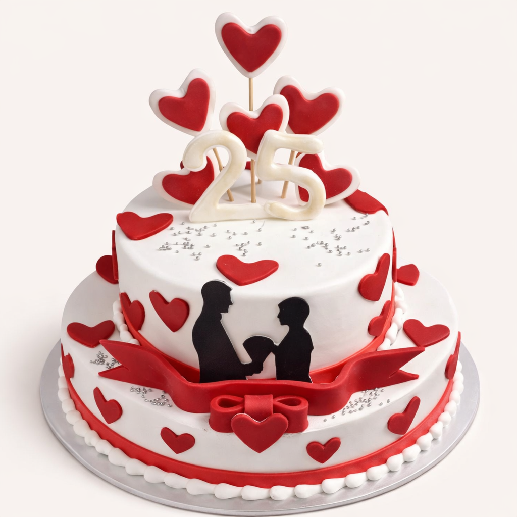 Hearts & Forever Cake
