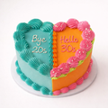 Split Heart Cake