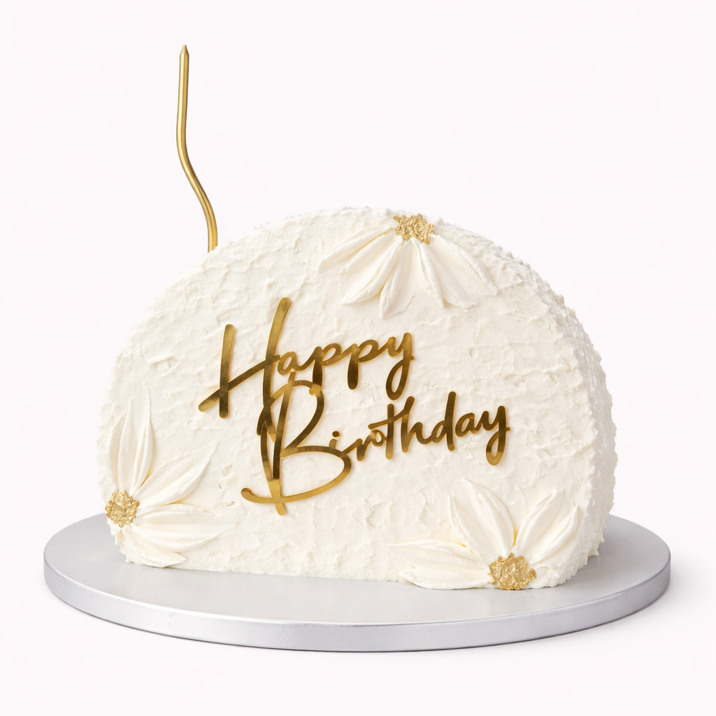 Ivory Bloom Celebration Cake