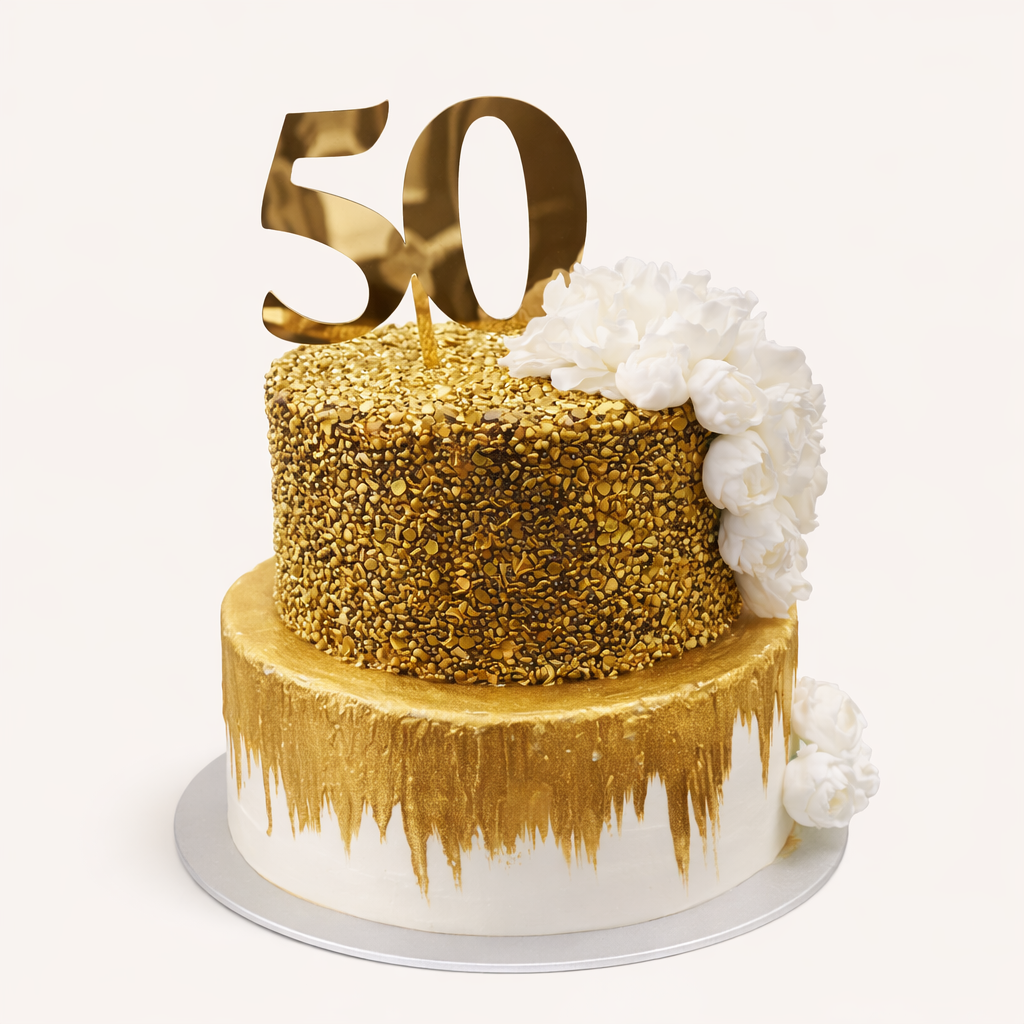 Golden Jubilee Luxe Cake