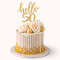 Golden Hello 50th Cake