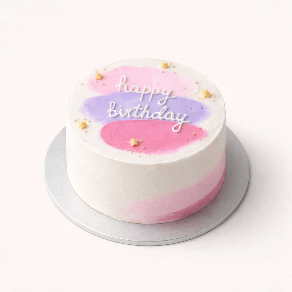 Pastel Strokes Cake