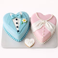 Perfect Pair Heart Cake