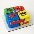 Superhero Blocks Cake