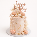 Blush Macaron Cake
