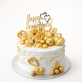 Golden Hearts Cake