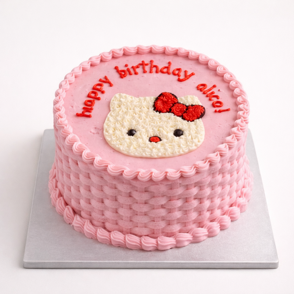 Kitty Basket Cake