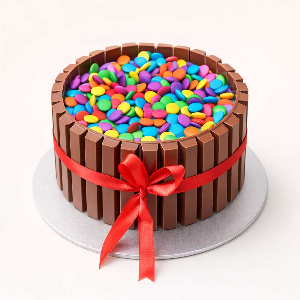 Chocolate Candy Surprise Cake