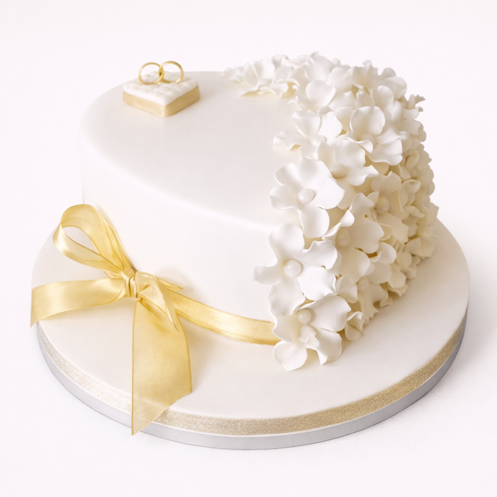 Golden Promise Engagement Cake
