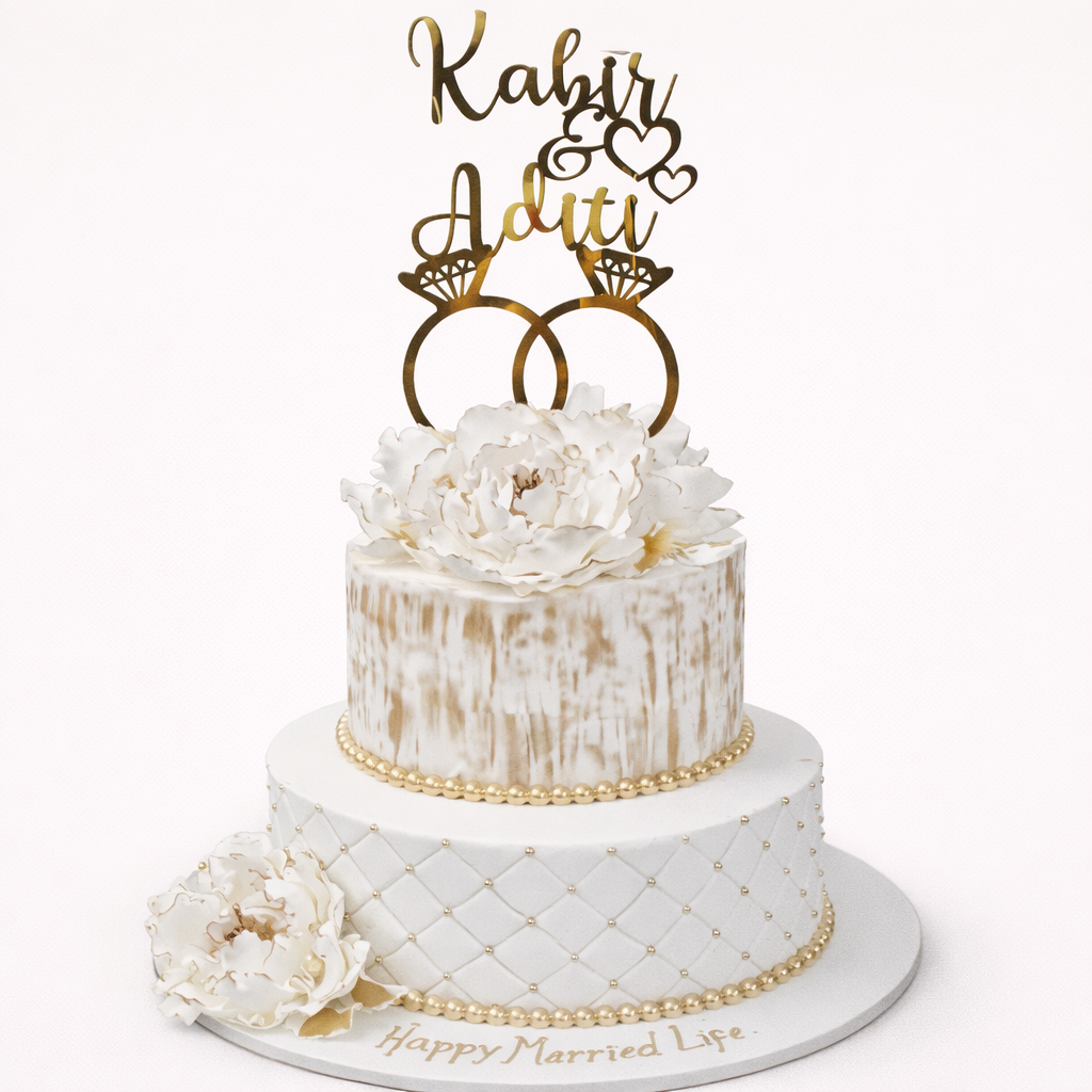 Regal Union Engagement Cake