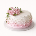 Rosé Ruffle Cake