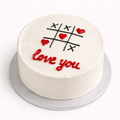 Tic Tac Toe love Classic Cake