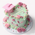 Pastel Graduation Cake