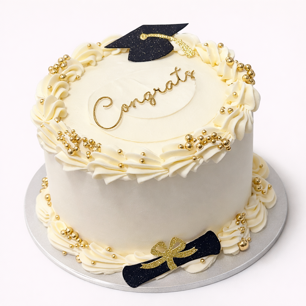 Elegant Graduation Cake