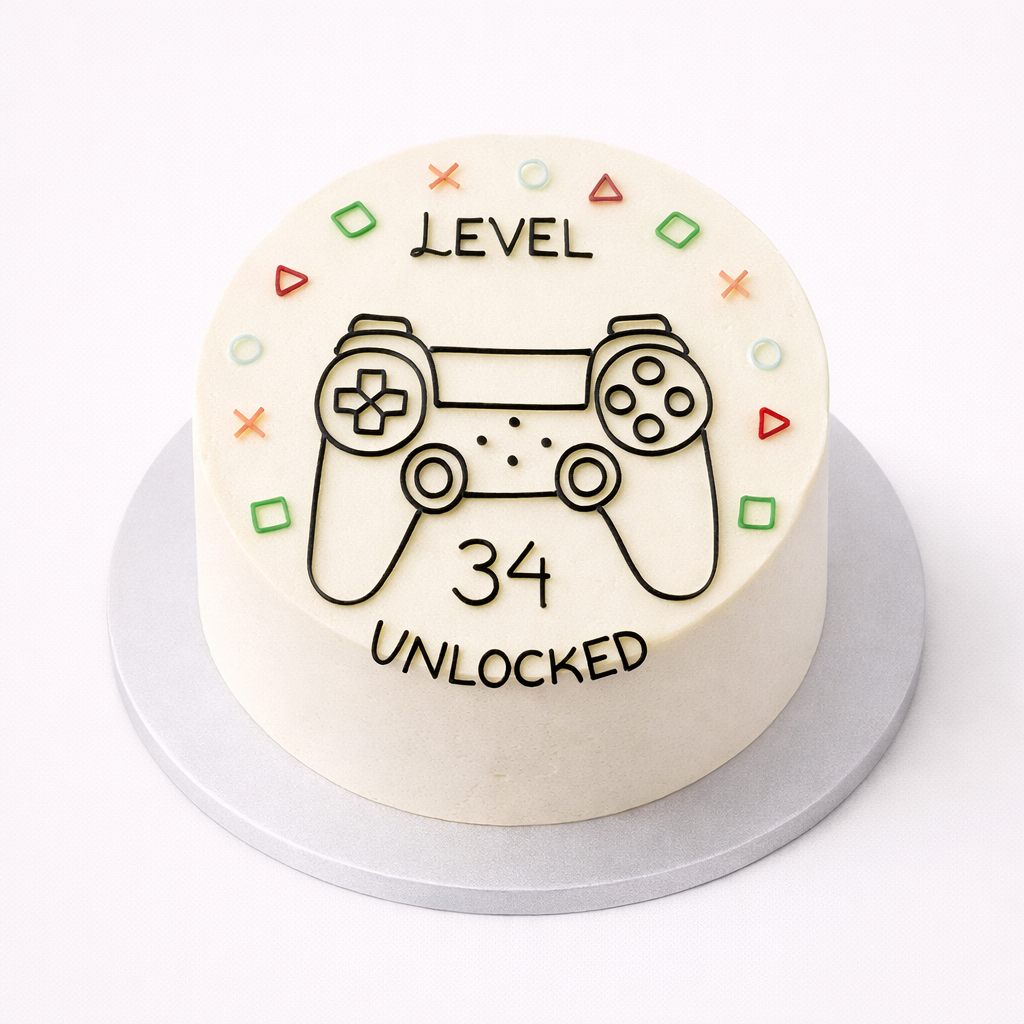 Level Up Gamer Cake
