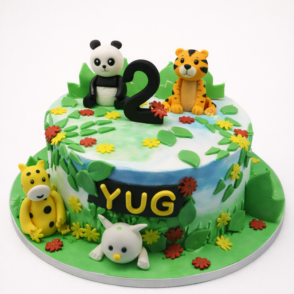 Jungle Garden Cake