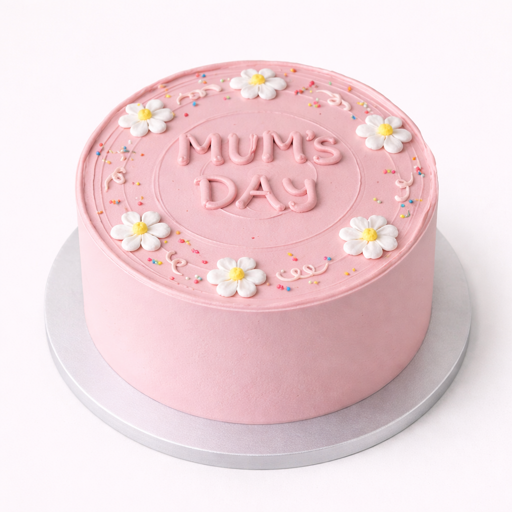 Blush Daisy Mum's Day Cake