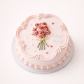 Blush Bouquet Love Cake