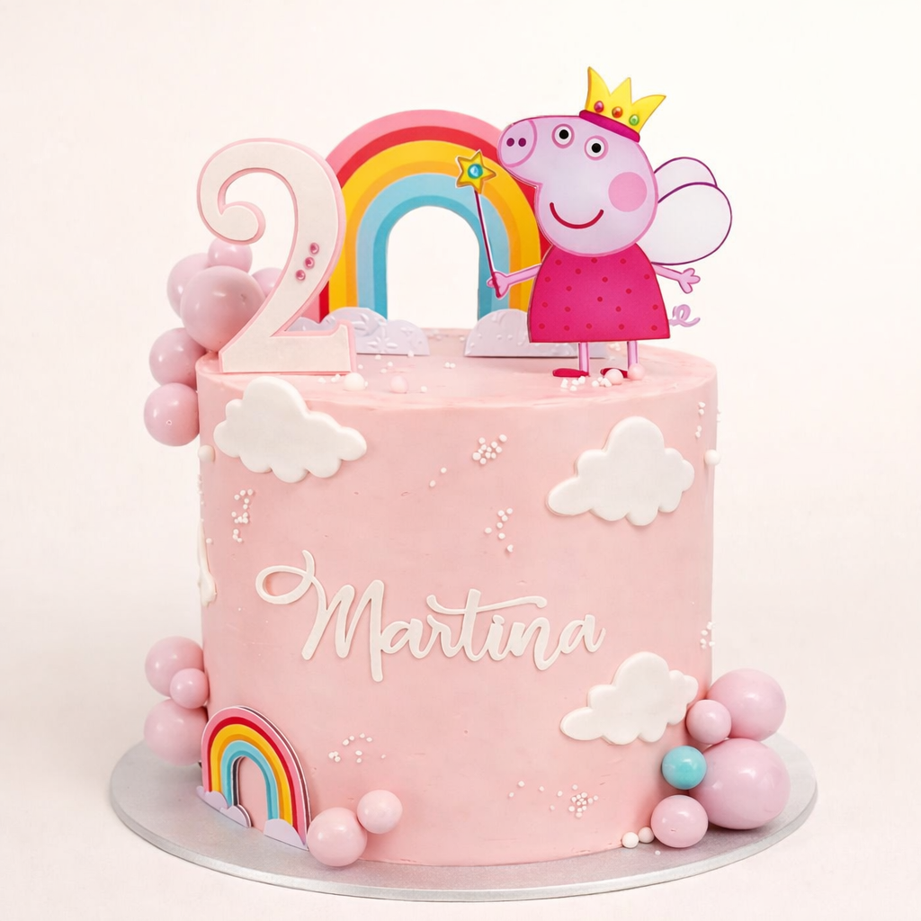 Peppa Rainbow Cake
