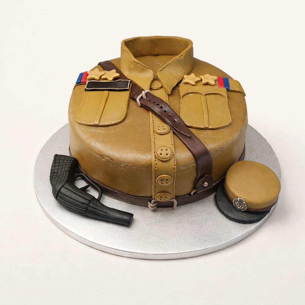 Uniform Theme Fondant Cake