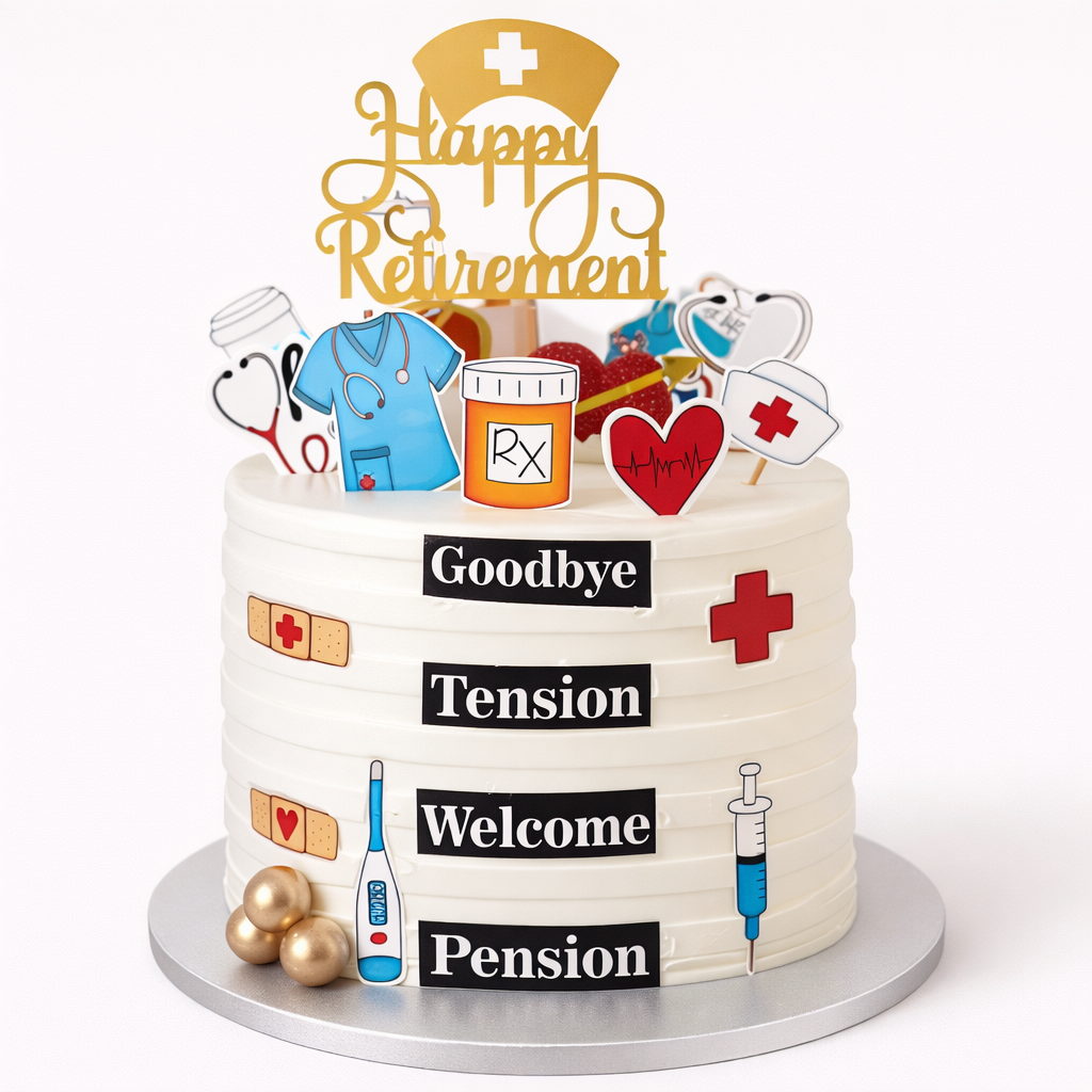 Healthcare Retirement Celebration Cake