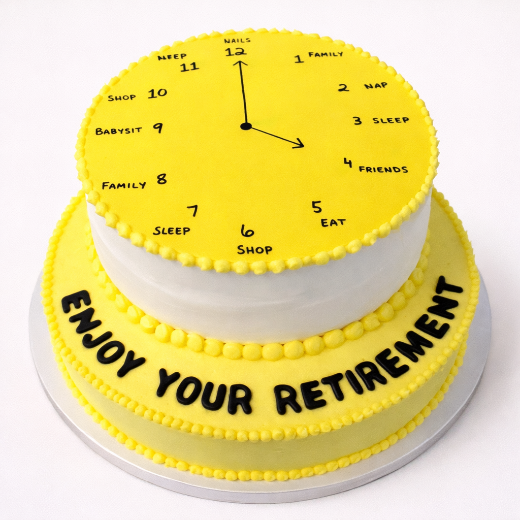 Retirement Time Celebration Cake