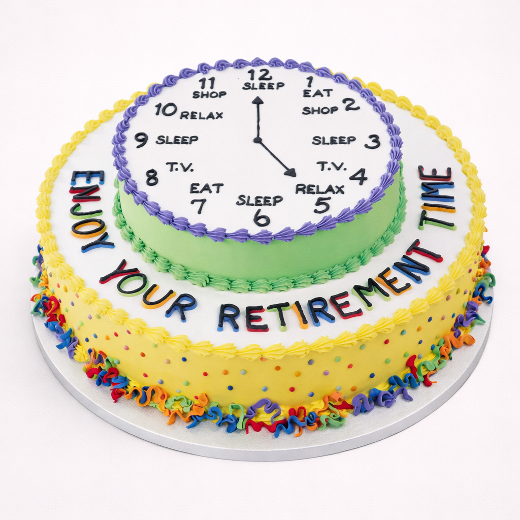 Time To Relax Retirement Cake