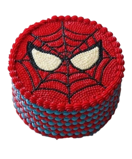Spidey Face Cake