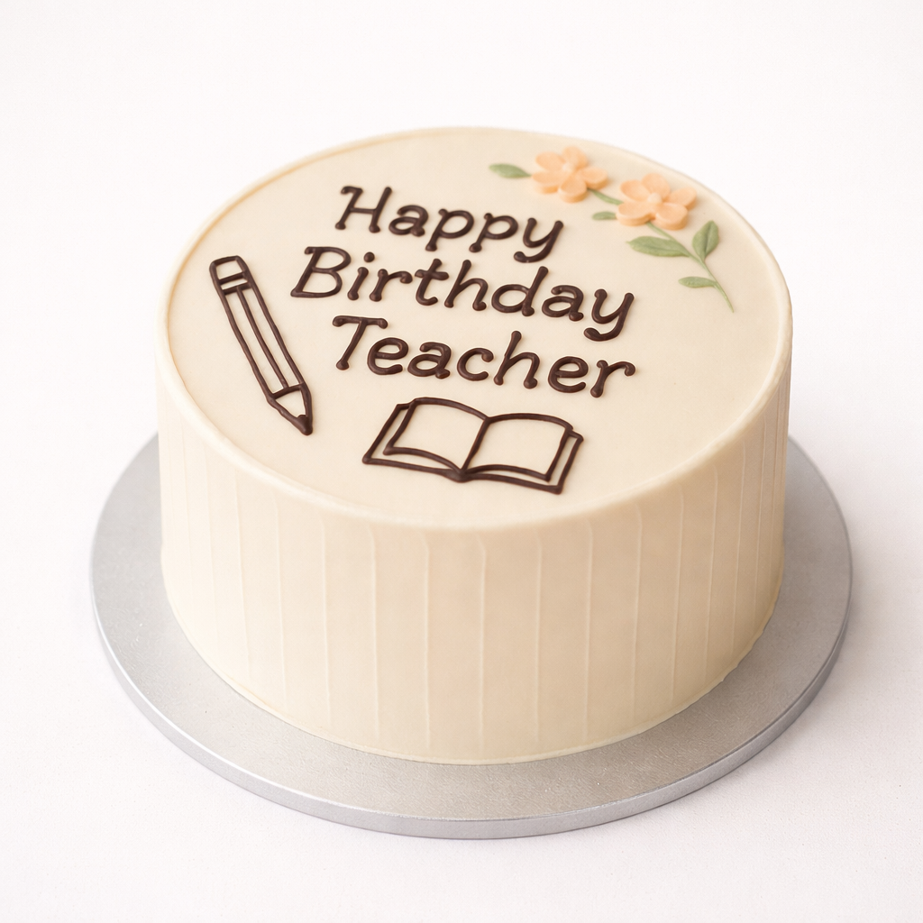 Happy Birthday Teacher Cake