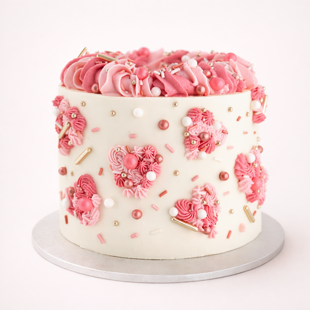 Heart Sprinkle Cake