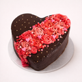 Velvet Heart Bloom Cake