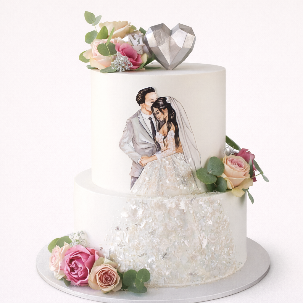 Eternal Love Wedding Cake