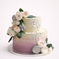 Blush Ombré Floral Luxe Cake