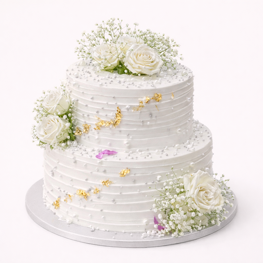 Pearl Garden Celebration Cake